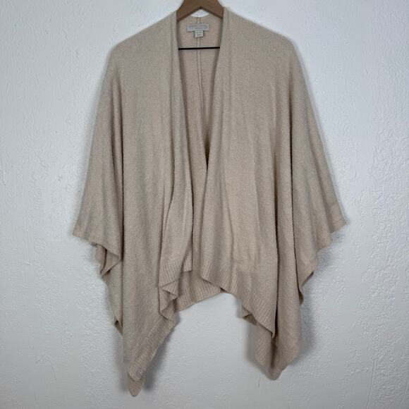 Barefoot Dreams CozyChic Lite Weekend Wrap in Stone Soft Lounge One Size - Picture 2 of 5